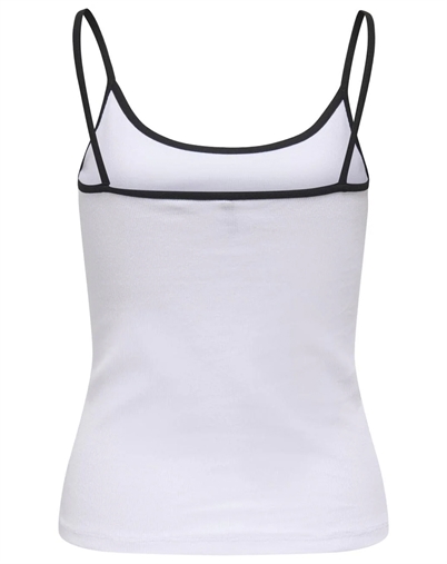 Only - ONLFenja U-Neck Strap Top - Bright White